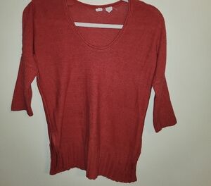 Moth  Sweater in Rich Red